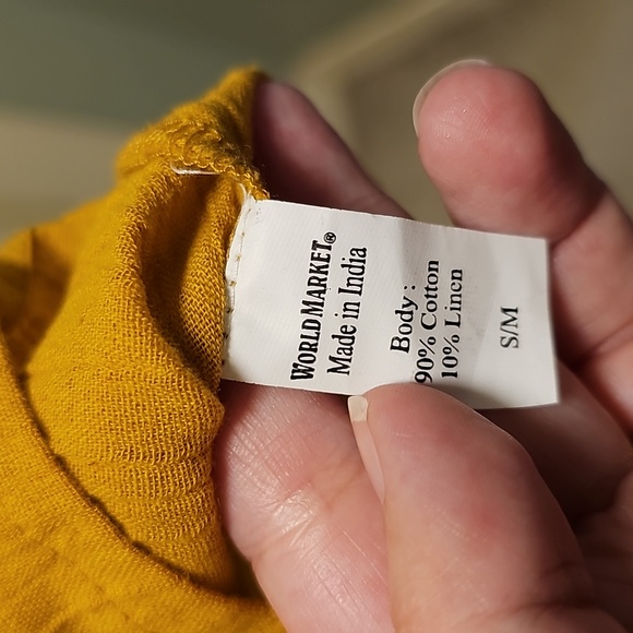 World Market linen top - Picture 4 of 5